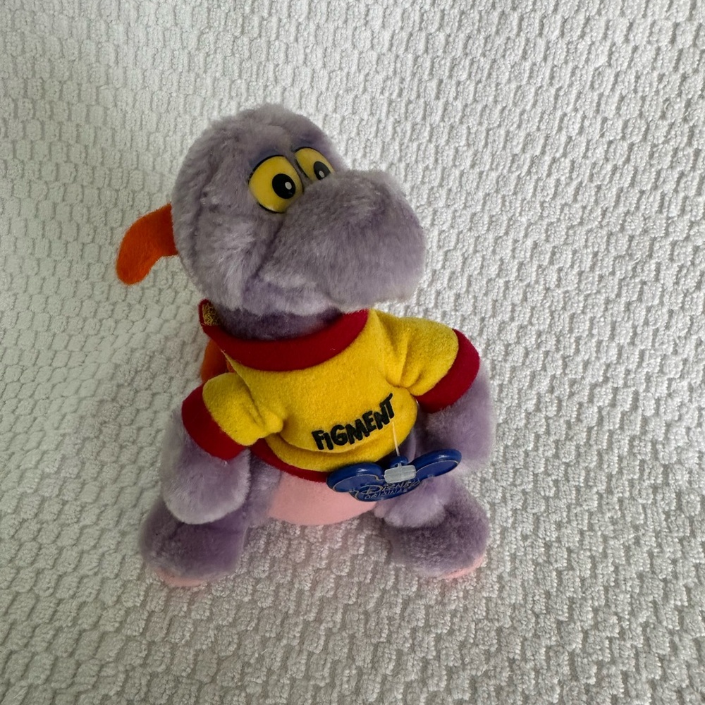 Figment Plushies 7” Dragon Original Disney Blue Tag Disneyland Vintage 1982